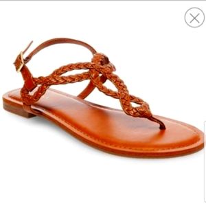 Merona Gladiator Cognac Braided Sandals
